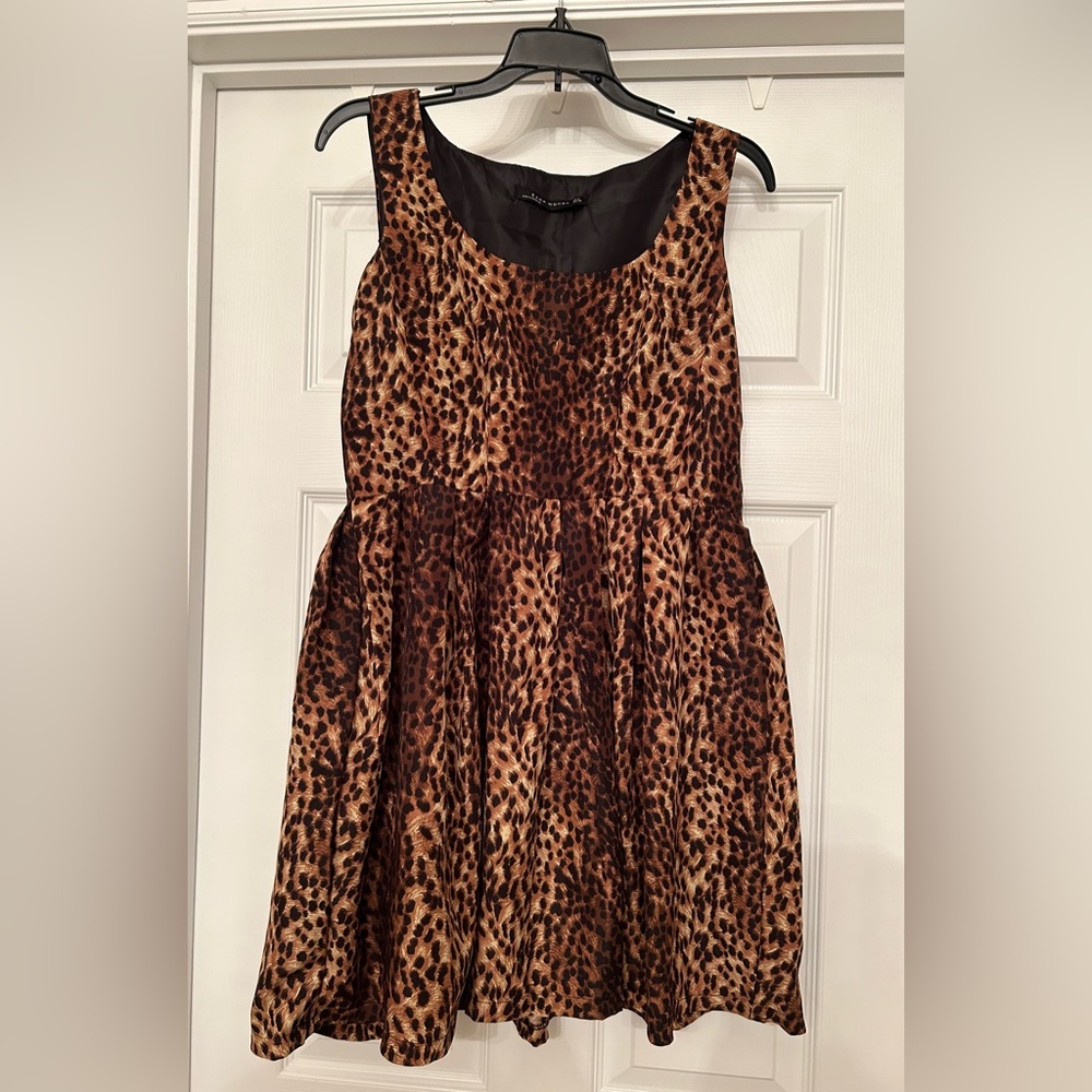 ZARA Woman Cheetah Print Dress Size L - Picture 2 of 6